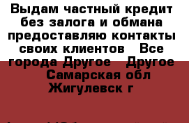 Выдам частный кредит без залога и обмана предоставляю контакты своих клиентов - Все города Другое » Другое   . Самарская обл.,Жигулевск г.